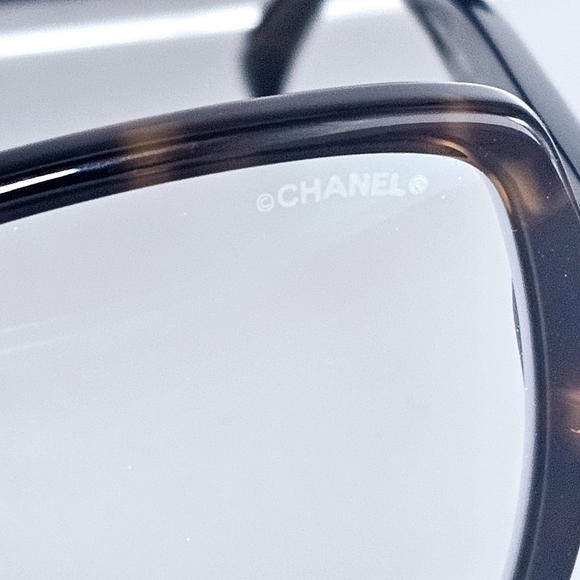Chanel - Square Eyeglasses RX Frames Blue light-  Dark Tortoise 5408 A - Picture 7 of 11